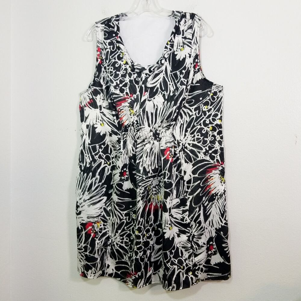 Lane Bryant floral twisted scoop neck dress 18/20